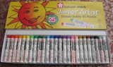 樱花牌 25色油画棒 儿童学习必备油画笔 蜡笔