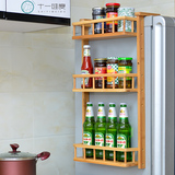 十一维度调味架调料架厨房置物架壁挂竹木冰箱挂架多功能厨房用品