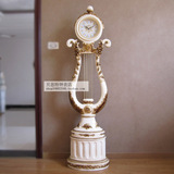丽盛欧式复古钟表豪华落地时钟大客厅落地表装饰石英钟立钟 座钟