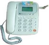 GSM移动联通运营商桌面型插大卡公用计费无人职守电话机闹钟白色