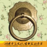 仿古中式大门钹纯铜拉手/实木大门如意门环/可玻璃门对接全铜把手