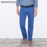 springfield男士牛仔裤 男 裤子 直筒纯棉长裤 新款休闲修身男装