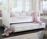 上海实木家具定制欧式韩式多功能沙发床托床子母床