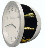 clock safe 创意闹钟 时钟造型保险柜 首饰保险箱 挂钟收纳盒