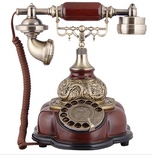 至臻103AS仿古旋转盘欧式电话机家用座机古董老式创意时尚礼品