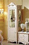 法式欧式宜家简易实木装饰柜 迷你单门小酒柜 高档白色家具 新款