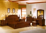 现代中式双人床香樟木原木大床全实木雕刻结婚床环保实木床特价
