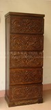 东南亚风格 泰式家具 实木斗柜 原木储物柜 老榆木 古典11M239