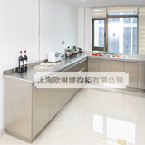 上海全不锈钢橱柜定制 定做304不锈钢厨房厨柜 简约整体橱柜定做