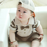 男宝宝夏装潮1-3周岁男童儿童套装6个月婴儿衣服夏季短袖童装2岁9