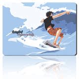 海贼王路飞冲浪卡通游戏鼠标垫个性创意超大6mm加厚可爱动漫桌垫