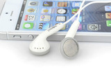 智能手机耳机耳塞式重低音带话筒通用语音通话平耳式耳麦立体声白