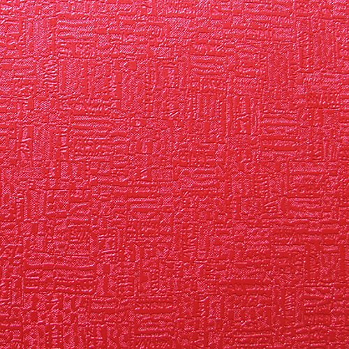 中国红纯色金箔立体深压纹壁纸 大红色婚房电视形象造型背景墙纸