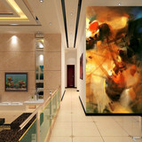 大型壁画壁纸 墙布 现代客厅玄关欧式抽象油画 个性背景墙纸