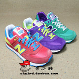 李小鞋NEW BALANCE NB女子574狂欢节棒球 红紫绿WL574BFW/BFU/SJT