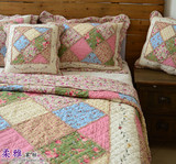 绣花被 外贸纯棉空调被床盖床单被套四件套全棉绗缝被三件套1517