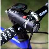 自行车前灯超亮山地车车灯5LED手电筒套装 户外装备配件 配电池