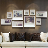 客厅卧室照片墙 相框墙创意百搭欧式 9框相片墙相框组合画框定制