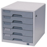 原装正品 得力 9702型 五层金属外壳文件柜 资料柜 铁皮柜(带锁)