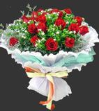 上海鲜花 爱情鲜花 靓丽红玫瑰19朵 上海鲜花店 陆家嘴花店