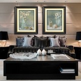 新古典客厅装饰画美诺美式欧式美家装饰画后现代客厅沙发背美克画