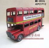 仿古双层巴士模型 红色巴士模型 双层巴士 大号 老爷车模型