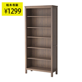 果果IKEA宜家家居正品代购汉尼斯书架实木书柜文件柜六层书架欧洲