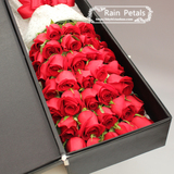 情人节预订36枝进口厄瓜多尔红玫瑰礼盒成都鲜花店速递生日北京