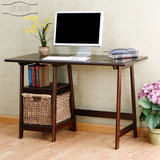 实木书桌 美式电脑桌 北欧宜家写字桌 简易家用办公台简易小桌子