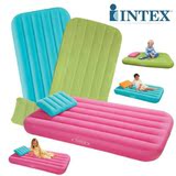 包邮美国INTEX植绒舒适儿童充气床垫 单人双人气垫床加大 送枕头