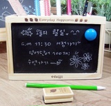 木质笔筒创意多功能 韩国时尚可爱办公用品 木制笔座学生黑板笔桶