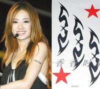 满38元包邮蔡依林手臂图腾纹身贴防水刺青纹身贴纸