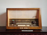 德国老电子管收音机 SABA 梅尔斯堡 自动调台 9 电子管台式收音机