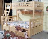 西安品牌正品超大容量环保纯实木儿童松木双层床高低子母床架子床