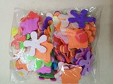 幼儿园泡沫装饰品 教室环境布置 彩色带胶海绵贴纸 各种小花朵