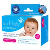 英国代购 Brush Baby香蕉味婴儿无氟手指牙刷套 28个装 0-16个月