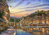 威尼斯水城风景油画6/北欧式美式装饰画油画芯风景画地中海风格