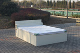 201号白枫木色宜家风格双人床 单人床 高箱床 低箱床 板式床 包邮