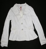 VERO MODA专柜正品 白色珠饰长袖小西装/西服/上衣/外套L2