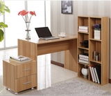 利宁特价简约组合书桌书架学生台式电脑桌子办公桌家用时尚台简洁