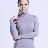 2015秋冬女装针织衫 高领打底羊毛衫 修身长袖打底衫 套头毛衣 女