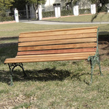 木条休闲椅公园椅 简约现代铸铁实木花园长椅 户外园林椅长条椅子
