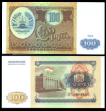 塔吉克斯坦1994年100卢布 国际编号P6