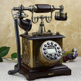 包邮仿古电话机复古电话机欧式古典创意实木家用电话座机新款高档