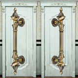 不锈钢 现代仿古豪华古铜欧式大门拉手  木门 玻璃门对开门把手