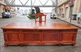 缅甸花梨红木办公桌 精雕 加厚 大班台 书桌 实用收藏精品