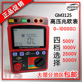标智GM3125 5000V数字兆欧表 绝缘电阻测试仪高压兆欧表带高压棒