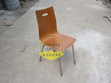厂家直销肯德基分体餐桌椅 酒店餐椅 不锈钢曲木椅 宴会椅