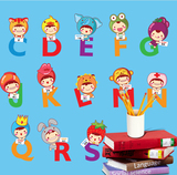 可移除幼儿园教室班级布置英文墙贴 字母表宝宝儿童房书房墙贴纸