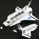 彩珀 航天飞机 哥伦比亚穿梭机发现者太空飞船 合金回力模型玩具